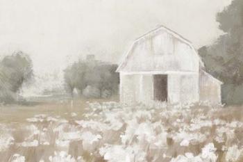 White Barn Meadow Neutral Crop | Obraz na stenu