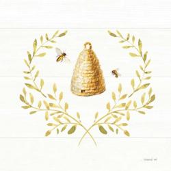 Bees and Blooms Skep Laurel | Obraz na stenu