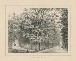 French Park Etching II | Obraz na stenu