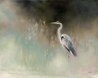 Peaceful Egret Teal | Obraz na stenu