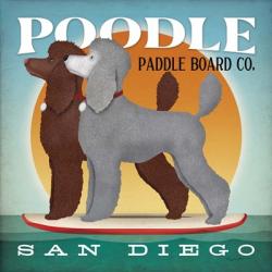 Double Poodle Paddle Board | Obraz na stenu