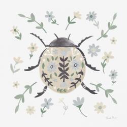 Folk Beetle I Neutral | Obraz na stenu