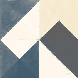 Triangles IV Teal Crop | Obraz na stenu