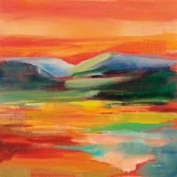 Flower Hill Sunset II | Obraz na stenu
