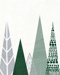 Geometric Forest III Green Gray | Obraz na stenu