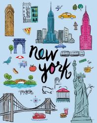 Travel NYC Blue | Obraz na stenu