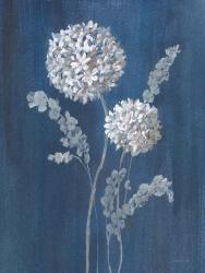 Airy Blooms II Dark Blue | Obraz na stenu