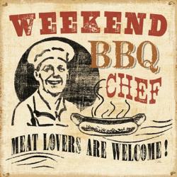 Weekend BBQ Chef | Obraz na stenu