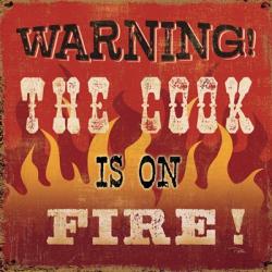 The Cook is on Fire | Obraz na stenu