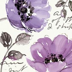 Floral Waltz Plum II | Obraz na stenu