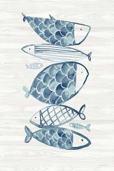 Driftwood Blue Fish I | Obraz na stenu