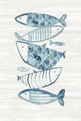Driftwood Blue Fish II | Obraz na stenu