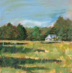 Farmhouse Across the Meadow | Obraz na stenu