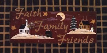 Faith, Family, Friends | Obraz na stenu