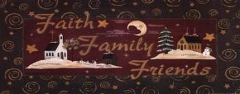 Faith Family Friends | Obraz na stenu