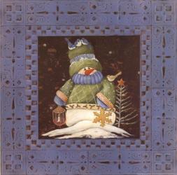 Blue tin Snowman I | Obraz na stenu