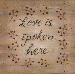 Love Is Spoken Here | Obraz na stenu