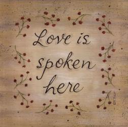 Love Is Spoken Here | Obraz na stenu