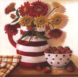 Strawberries in a Bowl | Obraz na stenu