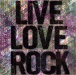 Live Love Rock | Obraz na stenu