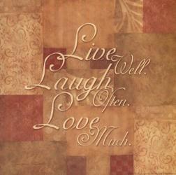 Live Well, Laugh Often, Love Much | Obraz na stenu