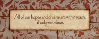Hopes And Dreams | Obraz na stenu