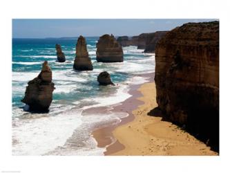 High angle view of rocks on the beach, Twelve Apostles, Port Campbell National Park, Victoria, Australia | Obraz na stenu