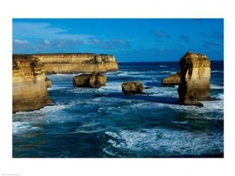 High angle view of rocks in the sea, Twelve Apostles, Port Campbell National Park, Victoria, Australia | Obraz na stenu
