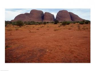 Rock formations on a landscape, Olgas, Uluru-Kata Tjuta National Park, Northern Territory, Australia | Obraz na stenu