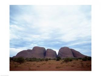 Rock formations on a landscape, Olgas, Uluru-Kata Tjuta National Park, Northern Territory, Australia | Obraz na stenu