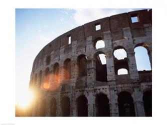 Low angle view of the old ruins of an amphitheater, Colosseum, Rome, Italy | Obraz na stenu