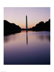 Silhouette of the Washington Monument, Washington, D.C., USA | Obraz na stenu