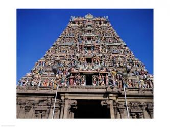 Carving on Sri Meenakshi Hindu Temple, Chennai, Tamil Nadu, India | Obraz na stenu