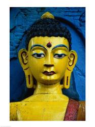 Close-up of a statue of Buddha, Kathmandu, Nepal | Obraz na stenu