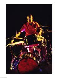 Young man playing the drums | Obraz na stenu
