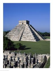 Ancient structures, El Castillo, Chichen Itza (Mayan), Mexico | Obraz na stenu