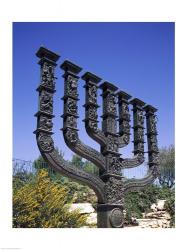 Low angle view of a menorah, Knesset Menorah, Jerusalem, Israel | Obraz na stenu