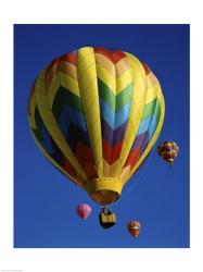 Low angle view of hot air balloons rising, Albuquerque International Balloon Fiesta, Albuquerque, New Mexico, USA | Obraz na stenu