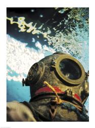Close-up of a divers helmet under water | Obraz na stenu