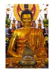 Statue of Buddha in a Temple, Long Son Pagoda, Nha Trang, Vietnam | Obraz na stenu
