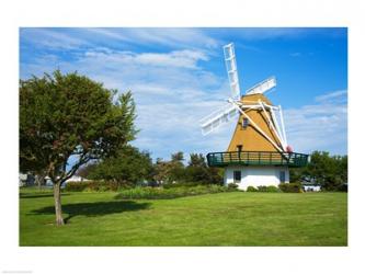 Traditional windmill in a field, City Beach Park, Oak Harbor, Whidbey Island, Island County, Washington State, USA | Obraz na stenu