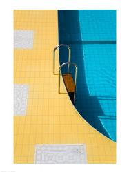 High angle view of a swimming pool ladder, Banderas Bay, Puerto Vallarta, Jalisco, Mexico | Obraz na stenu