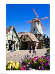 Windmill on Alisal Road, Solvang, Santa Barbara County, Central California, USA | Obraz na stenu
