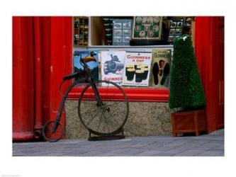 Old bicycle in front of a store, Kilkenny, Ireland | Obraz na stenu