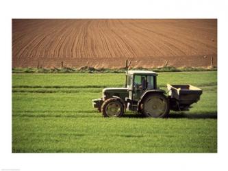 Tractor in a field, Newcastle, Ireland | Obraz na stenu