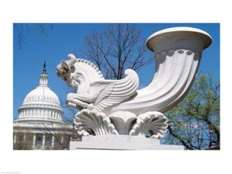 USA, Washington DC, Capitol Building, sculpture | Obraz na stenu