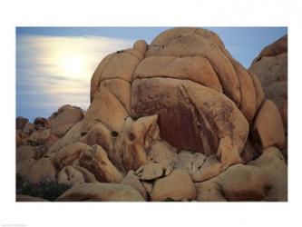 Boulders at sunrise, Joshua Tree National Monument, California, USA | Obraz na stenu