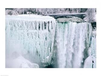 High angle view of a waterfall, American Falls, Niagara Falls, New York, USA | Obraz na stenu