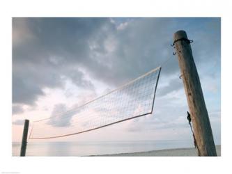 Low angle view of a volleyball net on the beach, Red Reef Park, Boca Raton, Florida, USA | Obraz na stenu