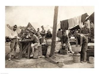 American Soldiers at a Military Camp During World War I, c.1917 | Obraz na stenu